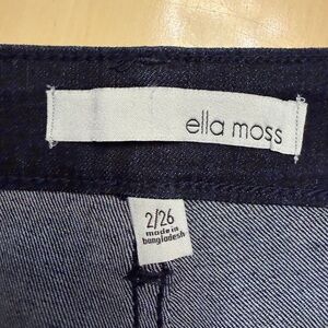 Ella Moss High Rise Skinny Ankle Jeans in Dark Blue